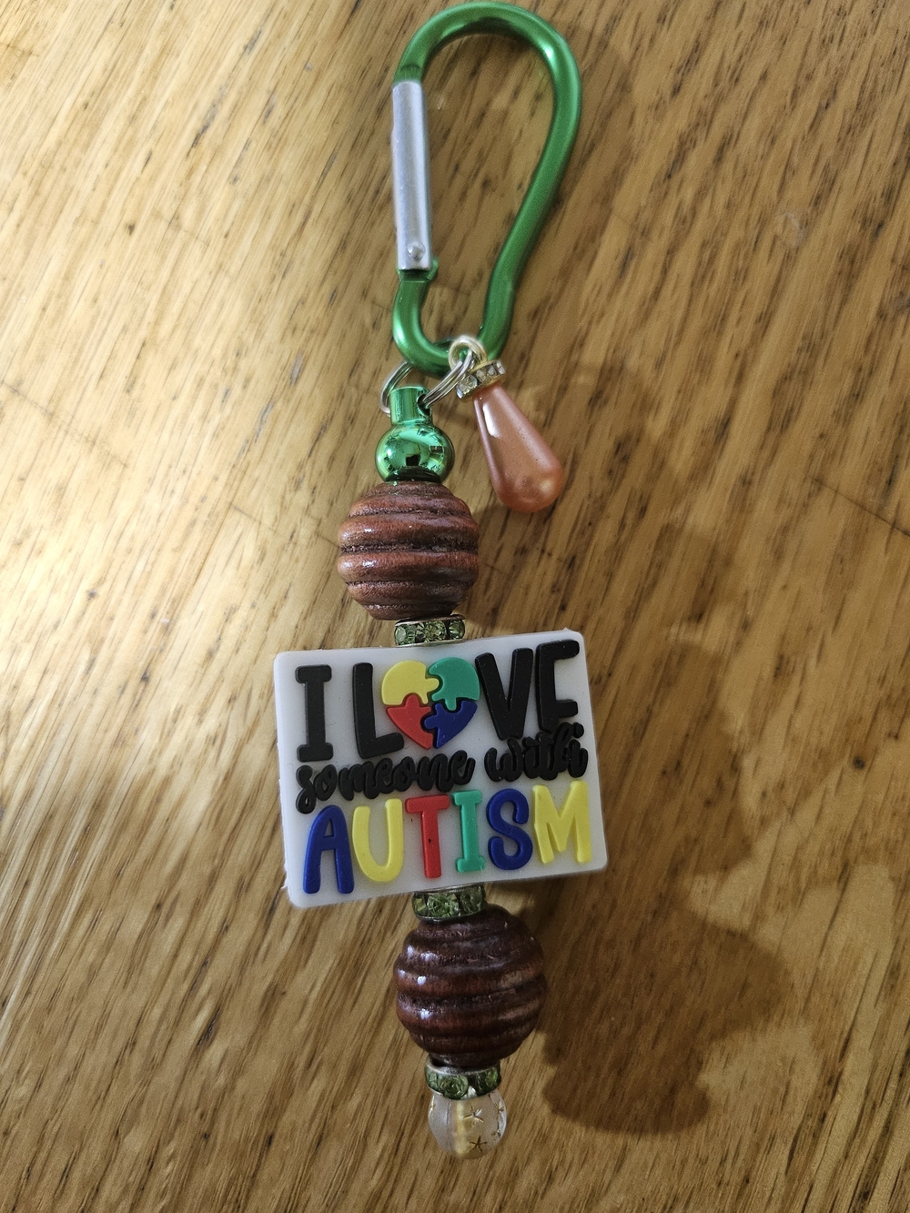 2/15$ Autism Keychain Charm - Multicolor